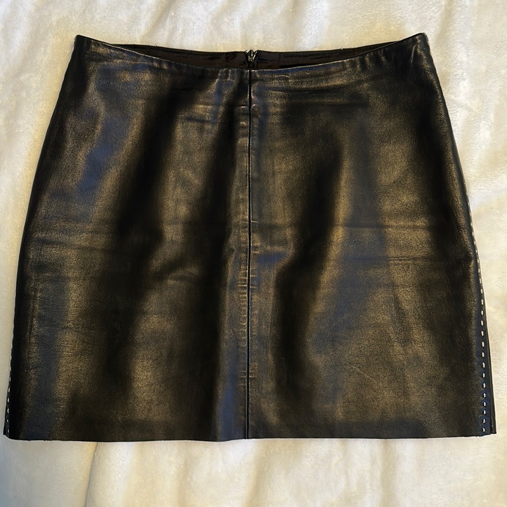 Banana Republic Leather Mini Skirt